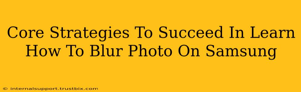 Core Strategies To Succeed In Learn How To Blur Photo On Samsung