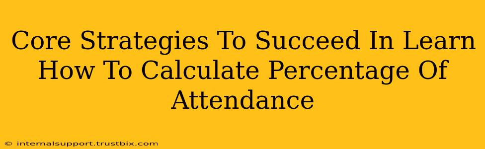 Core Strategies To Succeed In Learn How To Calculate Percentage Of Attendance