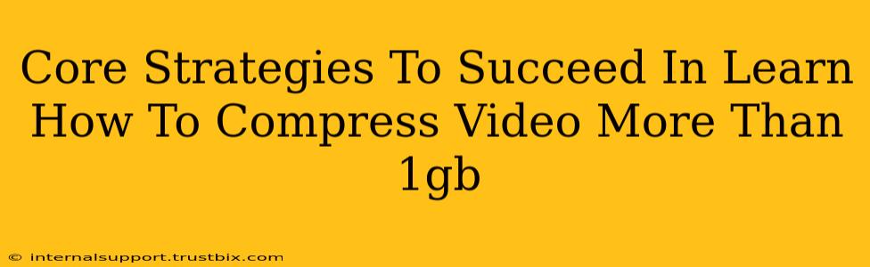 Core Strategies To Succeed In Learn How To Compress Video More Than 1gb