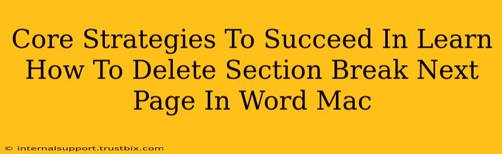 Core Strategies To Succeed In Learn How To Delete Section Break Next Page In Word Mac