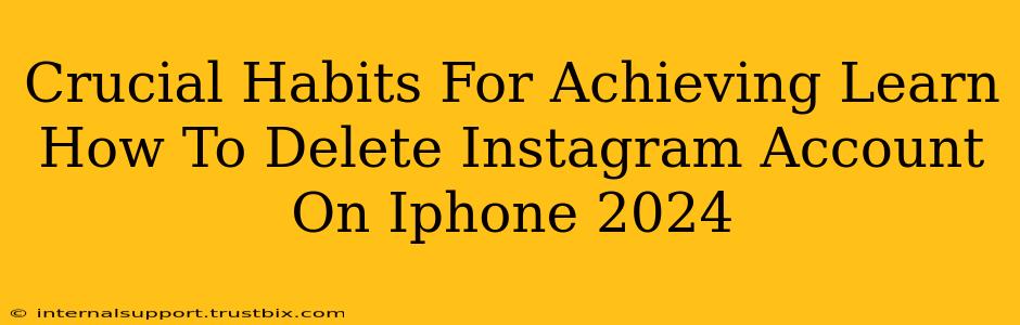 Crucial Habits For Achieving Learn How To Delete Instagram Account On Iphone 2024