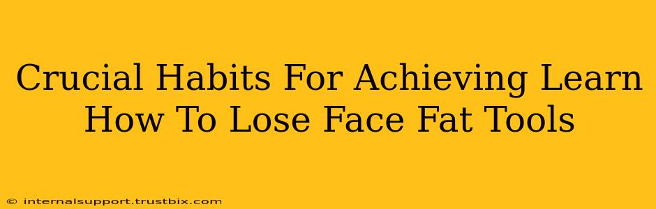 Crucial Habits For Achieving Learn How To Lose Face Fat Tools