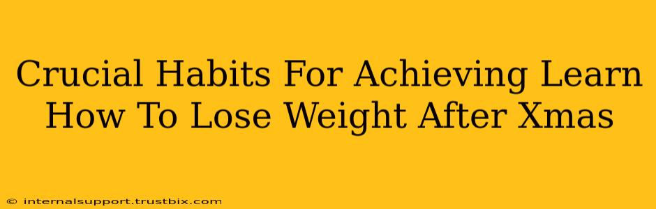 Crucial Habits For Achieving Learn How To Lose Weight After Xmas