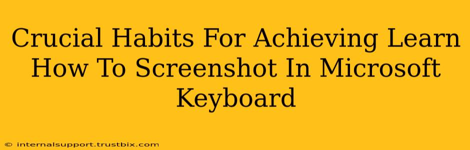 Crucial Habits For Achieving Learn How To Screenshot In Microsoft Keyboard