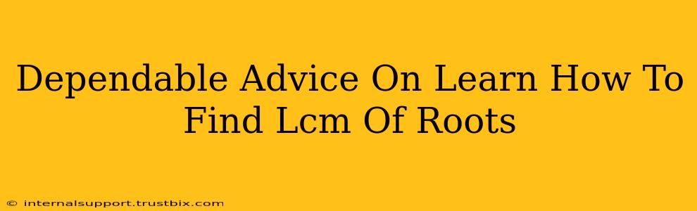 Dependable Advice On Learn How To Find Lcm Of Roots