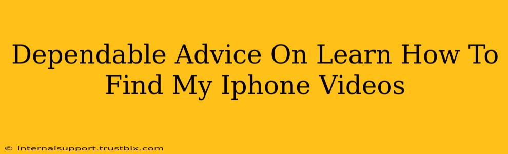 Dependable Advice On Learn How To Find My Iphone Videos