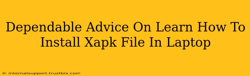 Dependable Advice On Learn How To Install Xapk File In Laptop