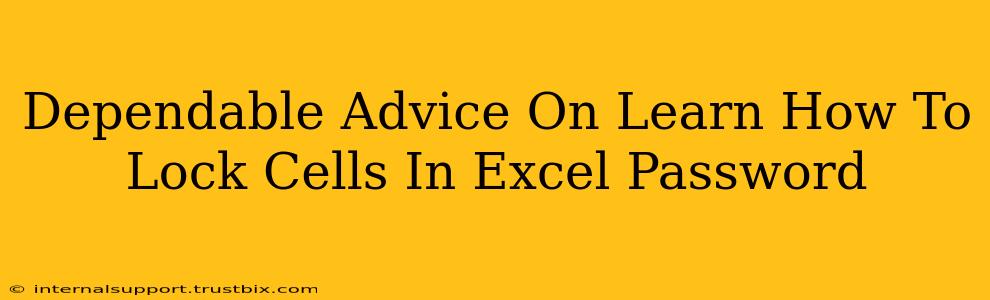 Dependable Advice On Learn How To Lock Cells In Excel Password