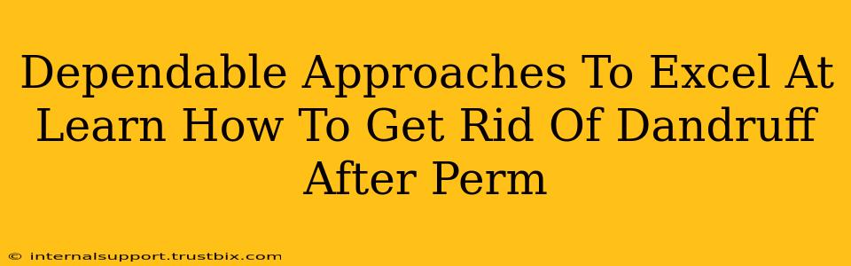 Dependable Approaches To Excel At Learn How To Get Rid Of Dandruff After Perm