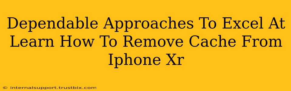 Dependable Approaches To Excel At Learn How To Remove Cache From Iphone Xr