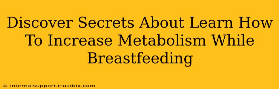 Discover Secrets About Learn How To Increase Metabolism While Breastfeeding