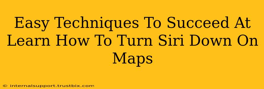 Easy Techniques To Succeed At Learn How To Turn Siri Down On Maps