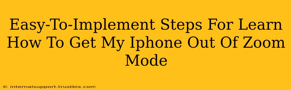 Easy-To-Implement Steps For Learn How To Get My Iphone Out Of Zoom Mode