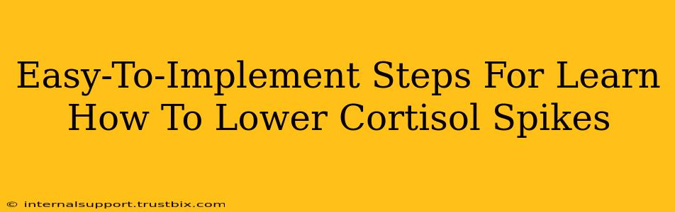 Easy-To-Implement Steps For Learn How To Lower Cortisol Spikes