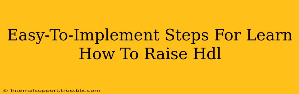 Easy-To-Implement Steps For Learn How To Raise Hdl