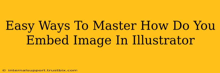 Easy Ways To Master How Do You Embed Image In Illustrator