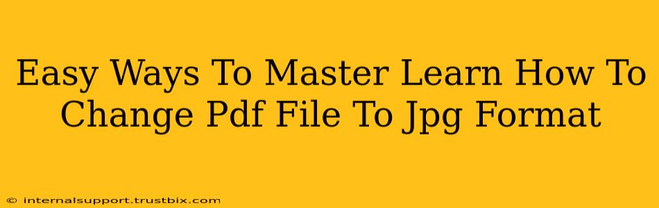 Easy Ways To Master Learn How To Change Pdf File To Jpg Format