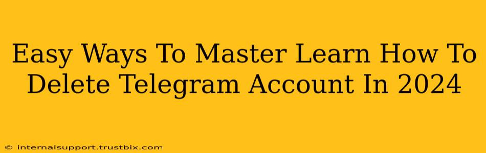 Easy Ways To Master Learn How To Delete Telegram Account In 2024