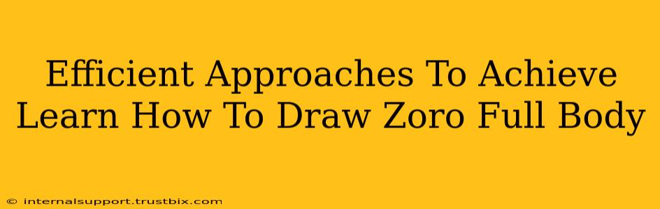 Efficient Approaches To Achieve Learn How To Draw Zoro Full Body