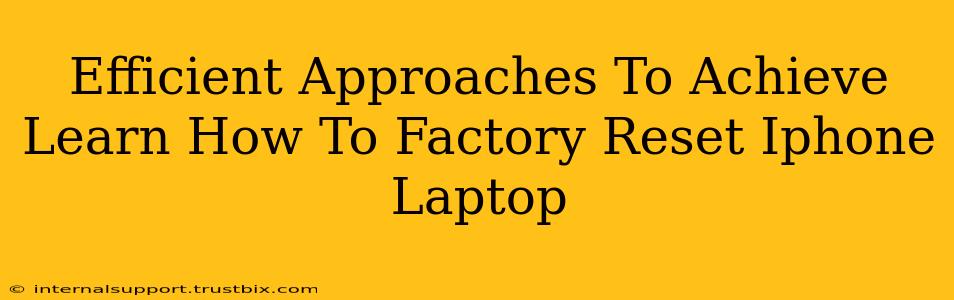 Efficient Approaches To Achieve Learn How To Factory Reset Iphone Laptop