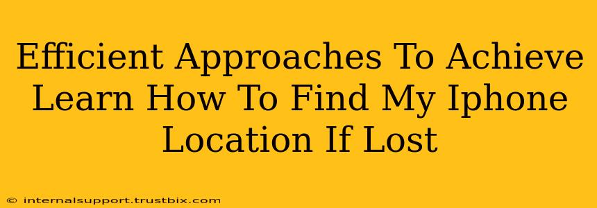 Efficient Approaches To Achieve Learn How To Find My Iphone Location If Lost