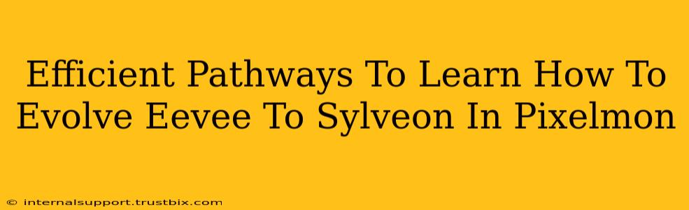 Efficient Pathways To Learn How To Evolve Eevee To Sylveon In Pixelmon