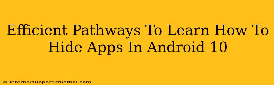 Efficient Pathways To Learn How To Hide Apps In Android 10