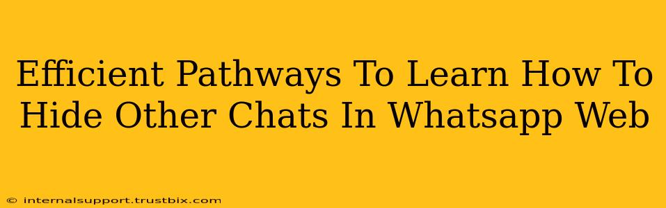 Efficient Pathways To Learn How To Hide Other Chats In Whatsapp Web