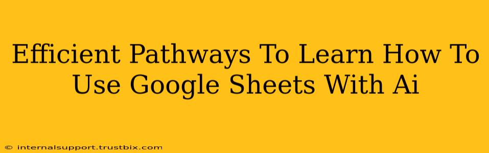 Efficient Pathways To Learn How To Use Google Sheets With Ai