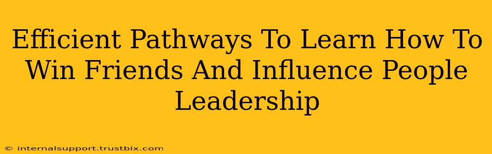 Efficient Pathways To Learn How To Win Friends And Influence People Leadership