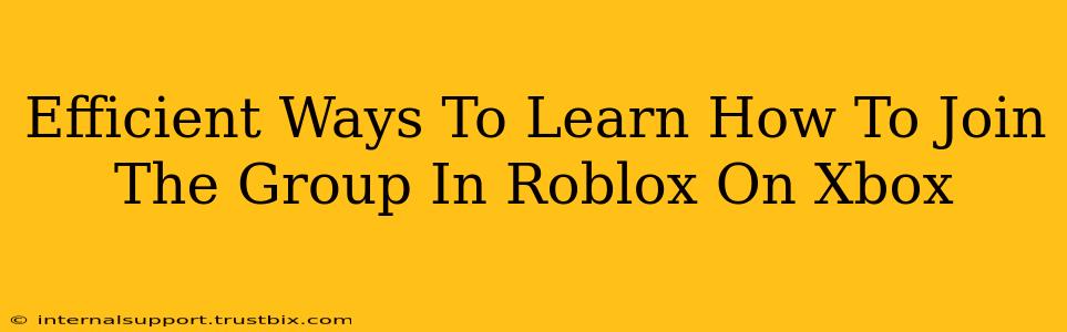 Efficient Ways To Learn How To Join The Group In Roblox On Xbox