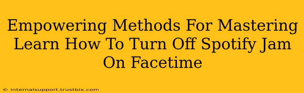 Empowering Methods For Mastering Learn How To Turn Off Spotify Jam On Facetime