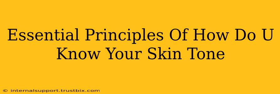 Essential Principles Of How Do U Know Your Skin Tone