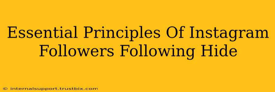 Essential Principles Of Instagram Followers Following Hide