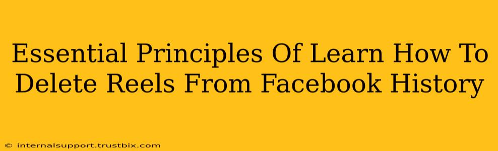 Essential Principles Of Learn How To Delete Reels From Facebook History