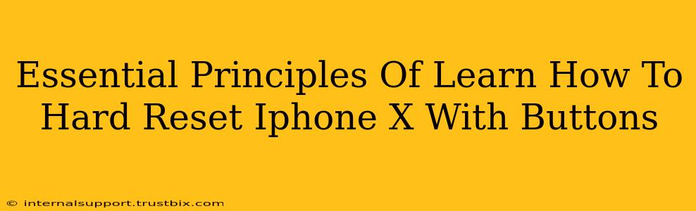 Essential Principles Of Learn How To Hard Reset Iphone X With Buttons