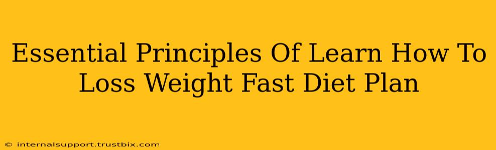 Essential Principles Of Learn How To Loss Weight Fast Diet Plan