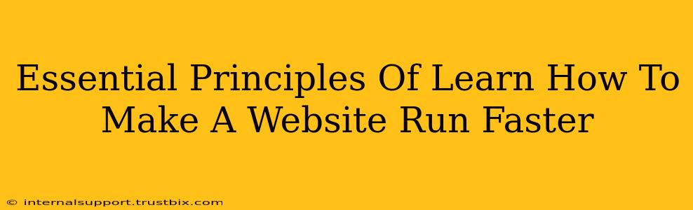 Essential Principles Of Learn How To Make A Website Run Faster