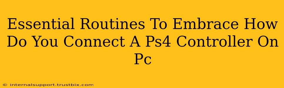 Essential Routines To Embrace How Do You Connect A Ps4 Controller On Pc