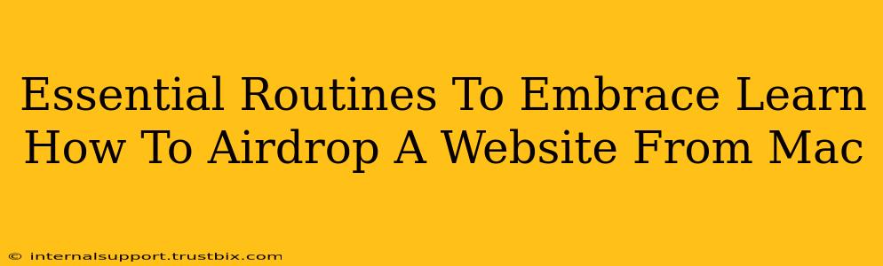 Essential Routines To Embrace Learn How To Airdrop A Website From Mac