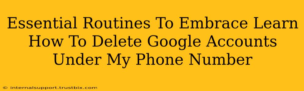 Essential Routines To Embrace Learn How To Delete Google Accounts Under My Phone Number