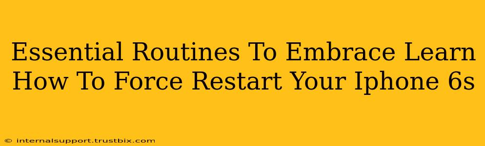 Essential Routines To Embrace Learn How To Force Restart Your Iphone 6s