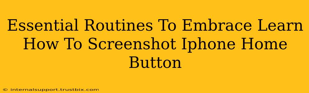 Essential Routines To Embrace Learn How To Screenshot Iphone Home Button