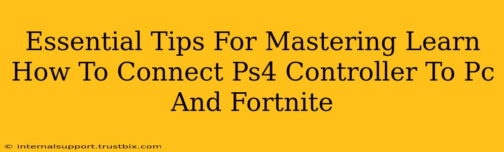 Essential Tips For Mastering Learn How To Connect Ps4 Controller To Pc And Fortnite