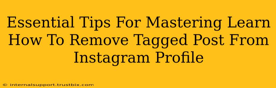 Essential Tips For Mastering Learn How To Remove Tagged Post From Instagram Profile