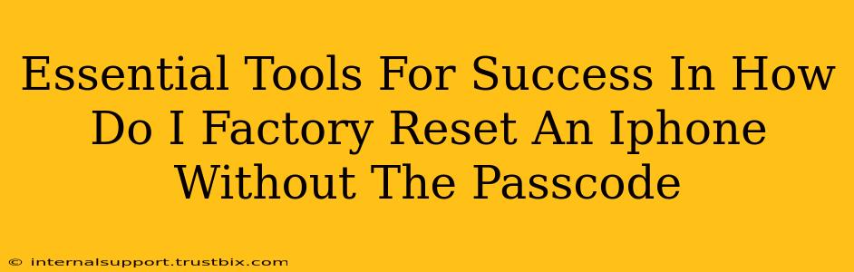 Essential Tools For Success In How Do I Factory Reset An Iphone Without The Passcode