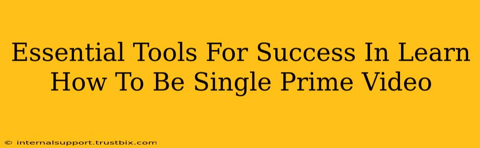 Essential Tools For Success In Learn How To Be Single Prime Video