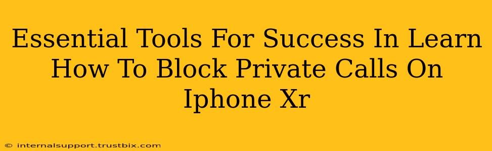 Essential Tools For Success In Learn How To Block Private Calls On Iphone Xr