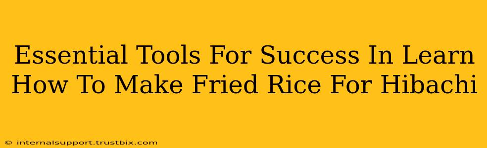 Essential Tools For Success In Learn How To Make Fried Rice For Hibachi