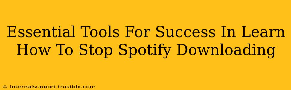 Essential Tools For Success In Learn How To Stop Spotify Downloading